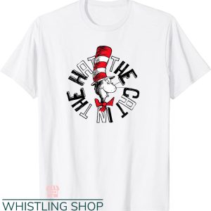 Dr Seuss Teacher T-Shirt The Cat In The Hat Circle T-Shirt