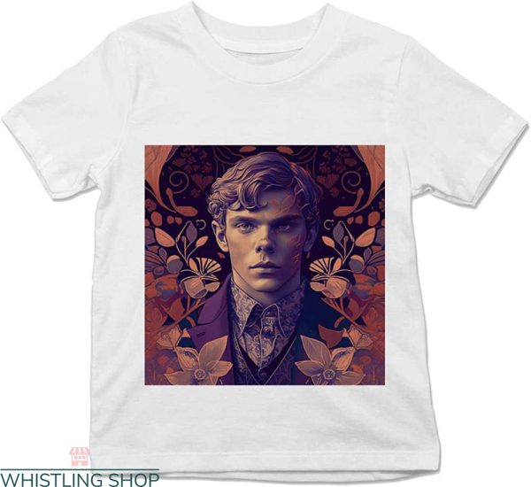Evan Peters T-shirt AHS Movie Actor Art Nouveau Portrait