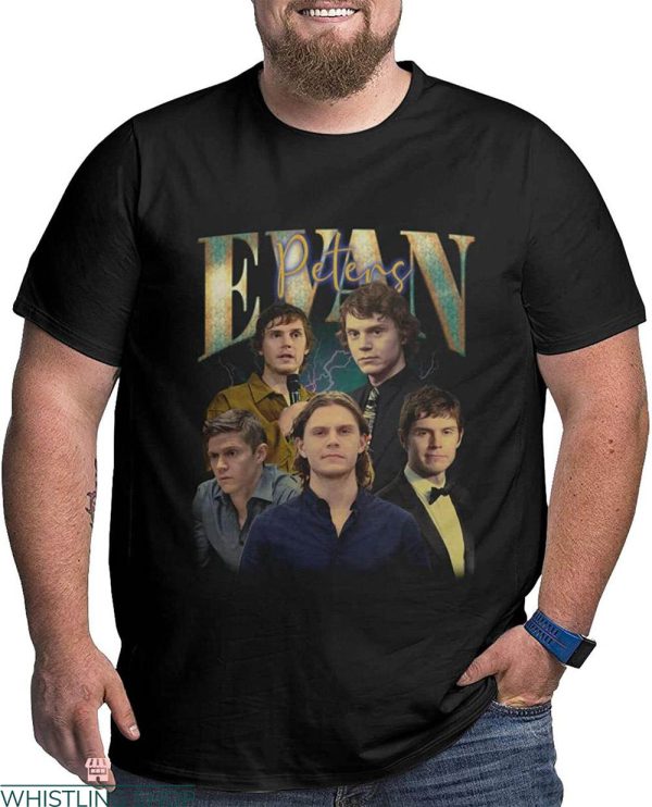 Evan Peters T-shirt AHS Movie Villain Actor Horror Movie