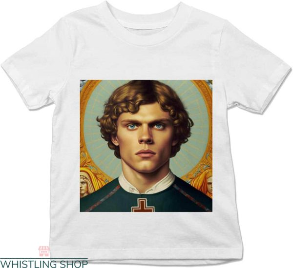 Evan Peters T-shirt AHS Movie Villain Actor Saint Portrait