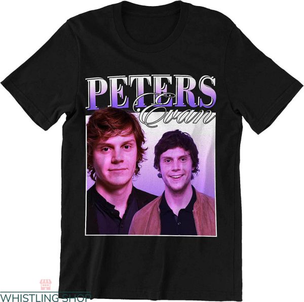 Evan Peters T-shirt American Horror Story Vintage Collage