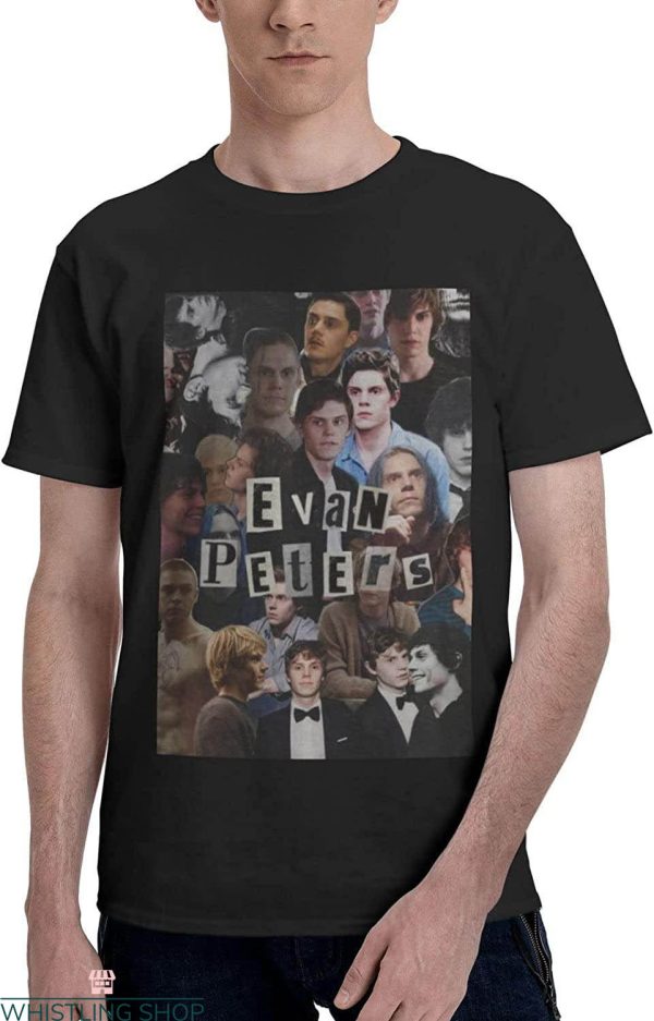 Evan Peters T-shirt Horror Movie AHS Movie Villain Actor