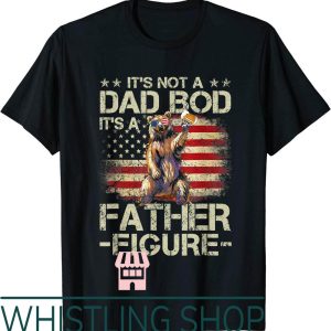 Father Figure T-Shirt Not A Dad Bod A Funny Vintage