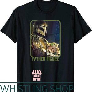 Father Figure T-Shirt Star War The Mandalorian And The Child