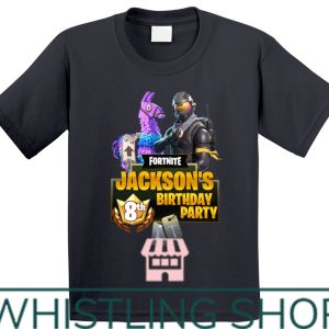 Fortnite Birthday T-shirt Happy 8th Birthday Party Fortnite