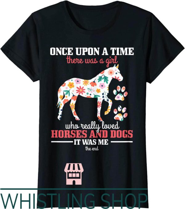 Four Horsewomen T-Shirt Dogs Funny Riding Horse Gift