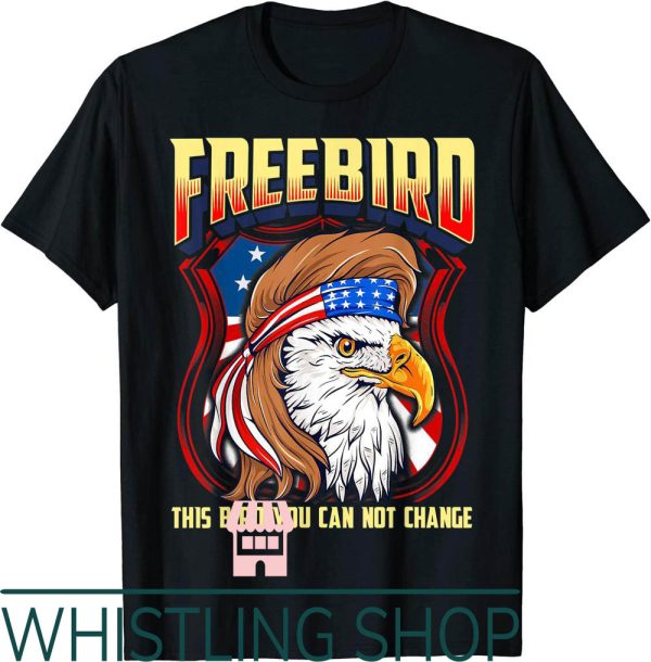 Free Bird T-Shirt LyricLyfe USA Eagle