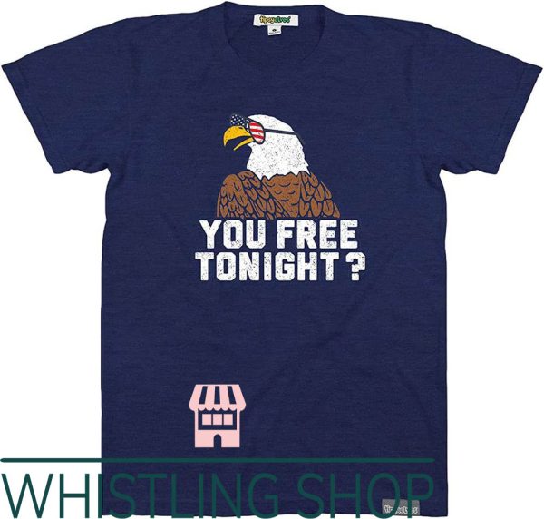 Free Bird T-Shirt Play Eagle Print Gifts