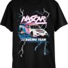 Funny Nascar T-Shirt Lightning Funny Motor Racer Tee