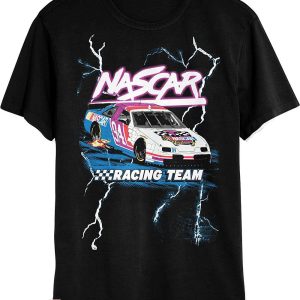 Funny Nascar T-Shirt Lightning Funny Motor Racer Tee