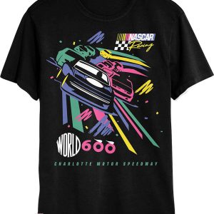 Funny Nascar T-Shirt World 600 Funny Motor Racer Tee