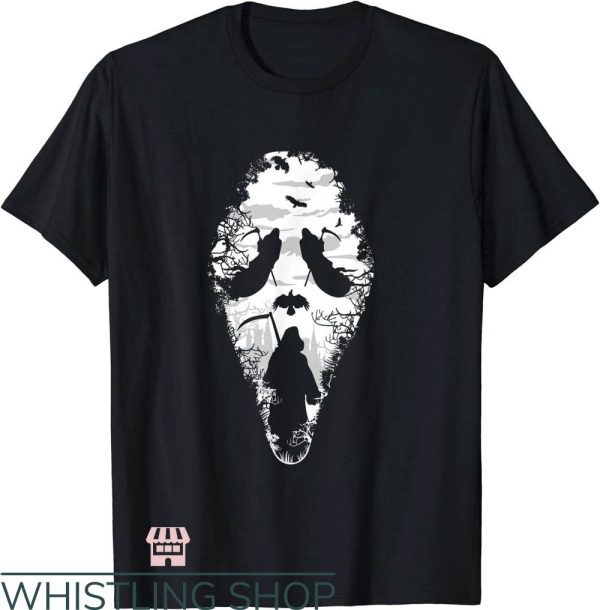 G Is For Ghostface T-Shirt Grim Reaper Face Horror Trending