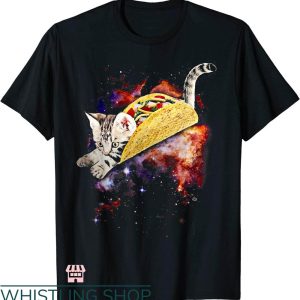 Galaxy Cat T-shirt Crazy Space Taco Cat T-shirt