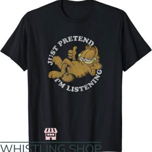 Garfield Cowboy T-Shirt Just Pretend I’m Listening
