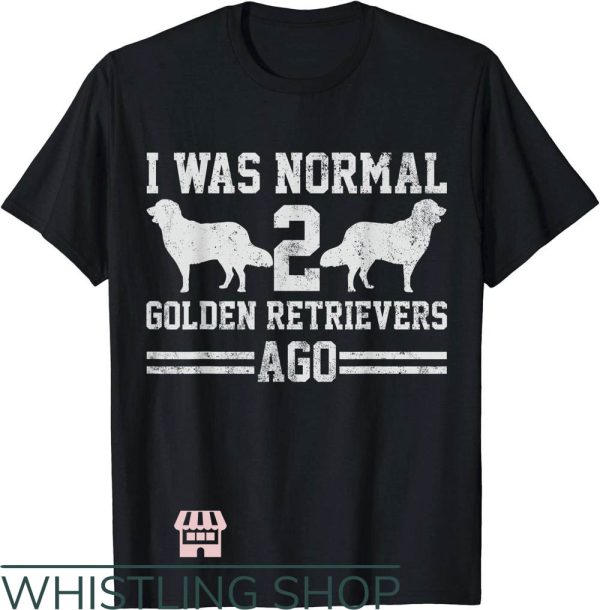 Golden Retriever T-Shirt Normal 2 Golden Retrievers T-Shirt