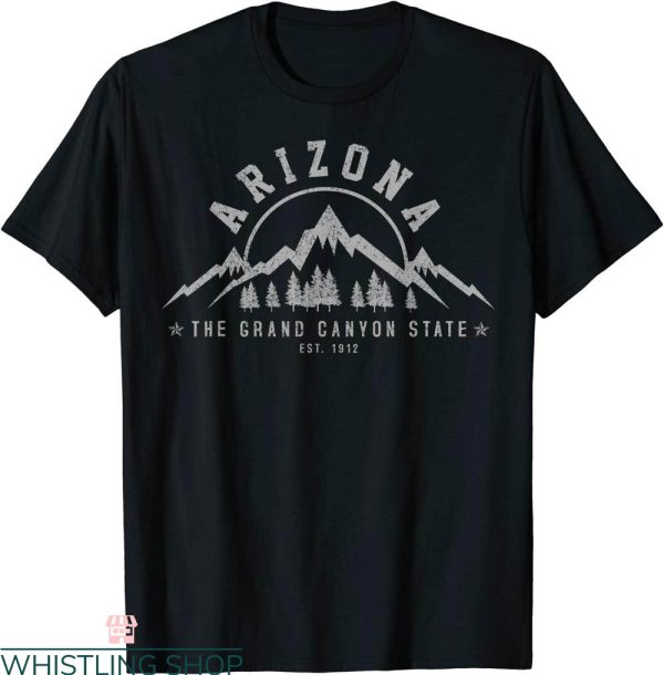 Grand Canyon T-Shirt Arizona State Est.1912 Mountains Nature