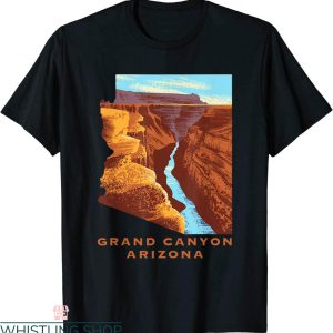 Grand Canyon T-Shirt US National Park In Arizona Map Travel