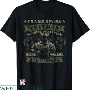 Grumpy Old Vet T-shirt I’m A Grumpy Old Veteran T-shirt