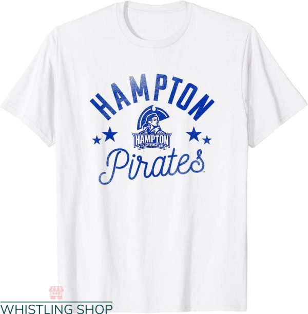 Hampton University T-Shirt HU Pirates Logo Vintage Tee