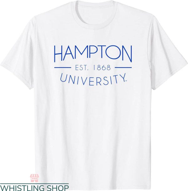 Hampton University T-Shirt HU Pirates Simple Vintage