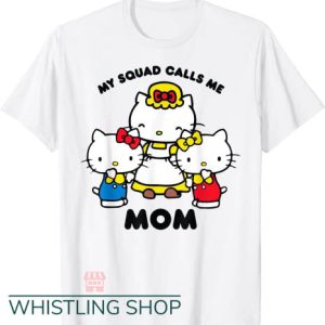 Hello Kitty Birthday  T Shirt Mom Squad