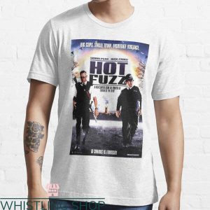 Hot Fuzz T-Shirt Poster Action Comedy Film Nicholas Danny