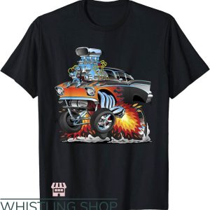 Hot Rod T-Shirt Funny Classic Fifties Drag Racing Art Shirt