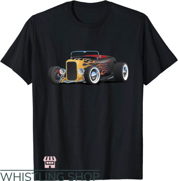 Hot Rod T-Shirt Retro Custom Car Illustration Art Shirt