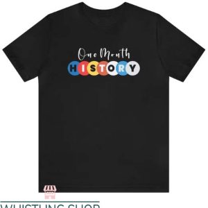 I Am Black History T Shirt Black His Story Monthly