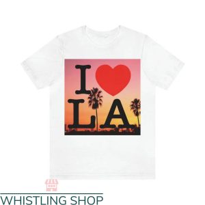 I Love LA T-shirt I Love LA Sunset T-shirt