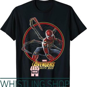 Iron Giant T-Shirt Marvel Infinity War Spider Circle Graphic