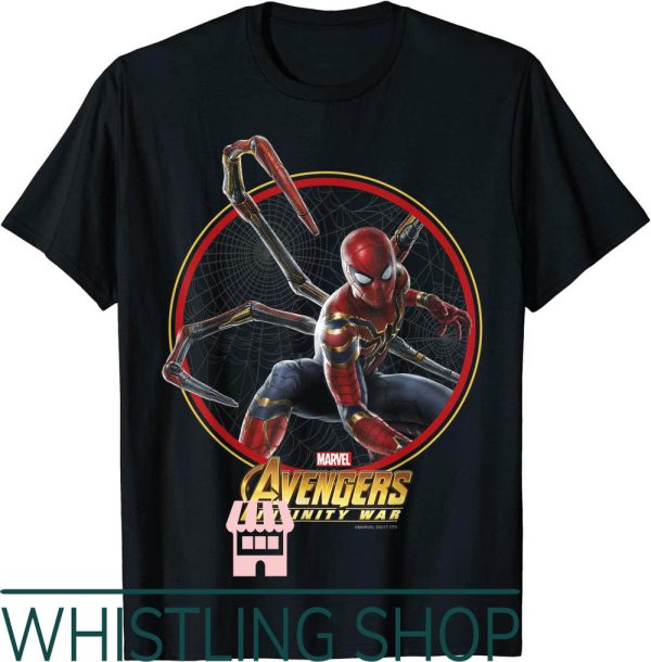 Iron Giant T-Shirt Marvel Infinity War Spider Circle Graphic