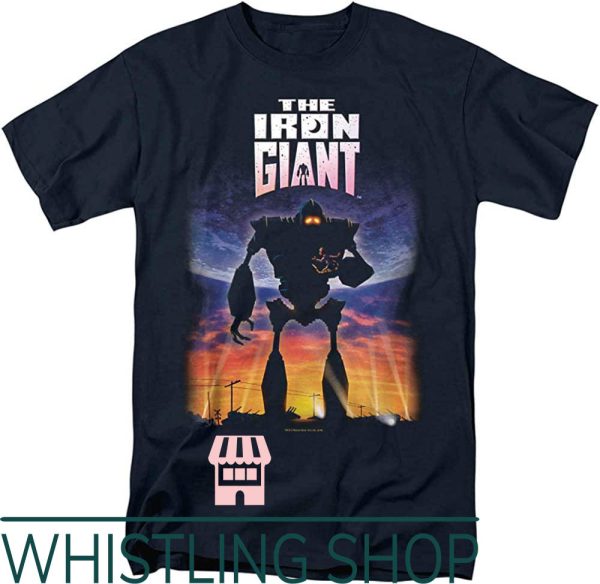 Iron Giant T-Shirt Popfunk Classic The Giant Poster Sticker