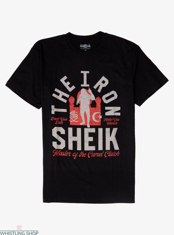 Iron Sheik T-shirt Retro Wrestler Master Of The Camel Clutch