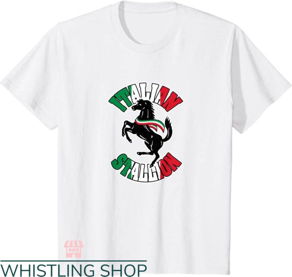 Italian Stallion T-shirt Italian Stallion Horse Italy Flag