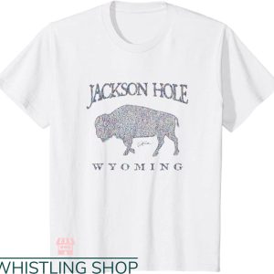 Jackson Hole T-shirt Jackson Hole WY Walking Bison T-shirt