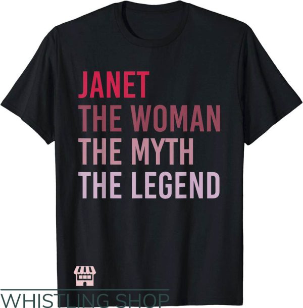 Janet Jackson Pleasure Principle T-Shirt Myth Legend Music