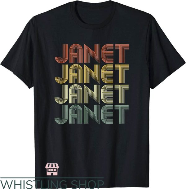Janet Jackson Pleasure Principle T-Shirt Retro Music