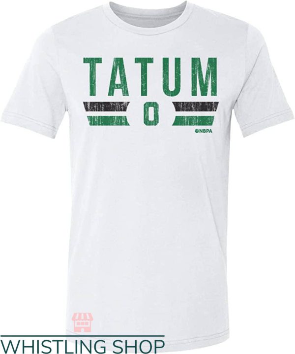 Jayson Tatum T-Shirt Boston Font T-Shirt NBA