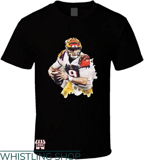 Joe Burrow T-Shirt Cincinnati LSU Football T-Shirt NFL