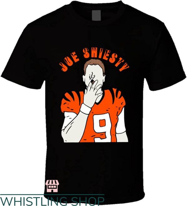 Joe Burrow T-Shirt Shiesty Cincinnati Silhouette Cigar NFL