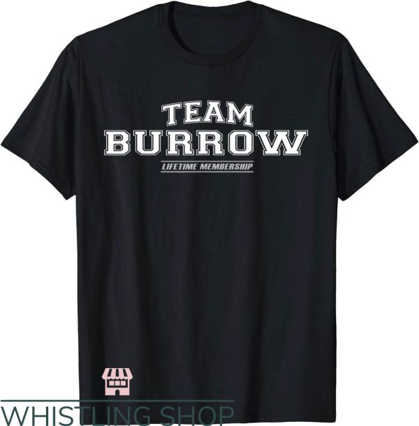Joe Burrow T-Shirt Team Burrow Proud Family Surname NFL
