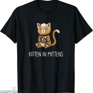 Kitten Mittens T-shirt Cute Cat With Socks Cat Lovers
