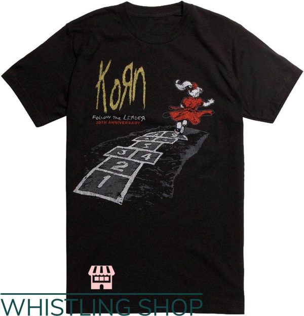 Korn Follow The Leader T-Shirt The Leader 20th Art Shirt