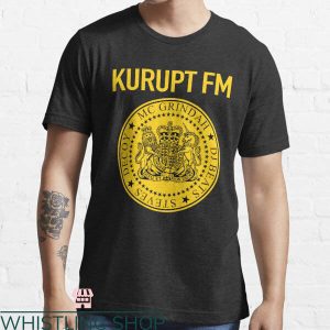 Kurupt Fm T-shirt Comedy Sitcom Lover Yellow Kurupt Fm Logo