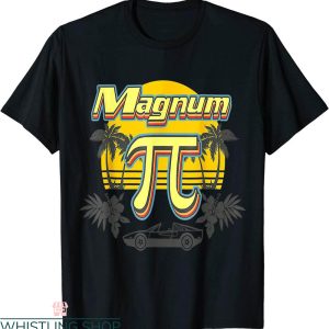 Magnum Pi T-Shirt Funny Pi Day 3.14 Number Vintage Tee