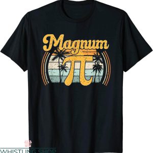 Magnum Pi T-Shirt Math Pi Day Retro Number Funny Tee