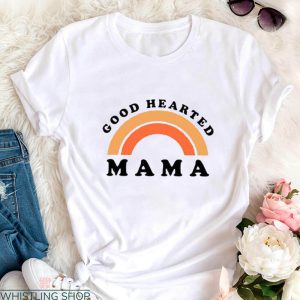 Mama Embroidered T-shirt Good Hearted Mama Mother Day 2023