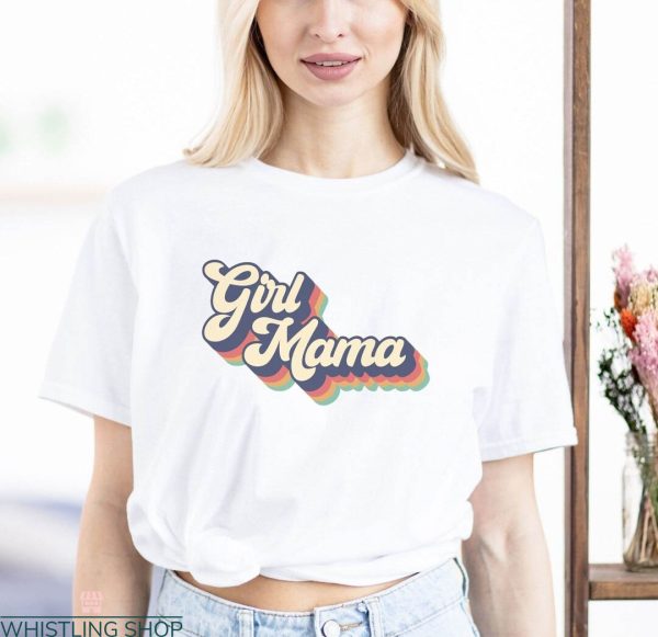 Mama Embroidered T-shirt Vintage Mother Day 2023 Typography