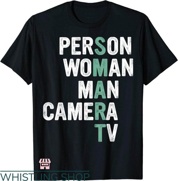 Man Woman Tv Camera Person T-shirt Smart Person T-shirt